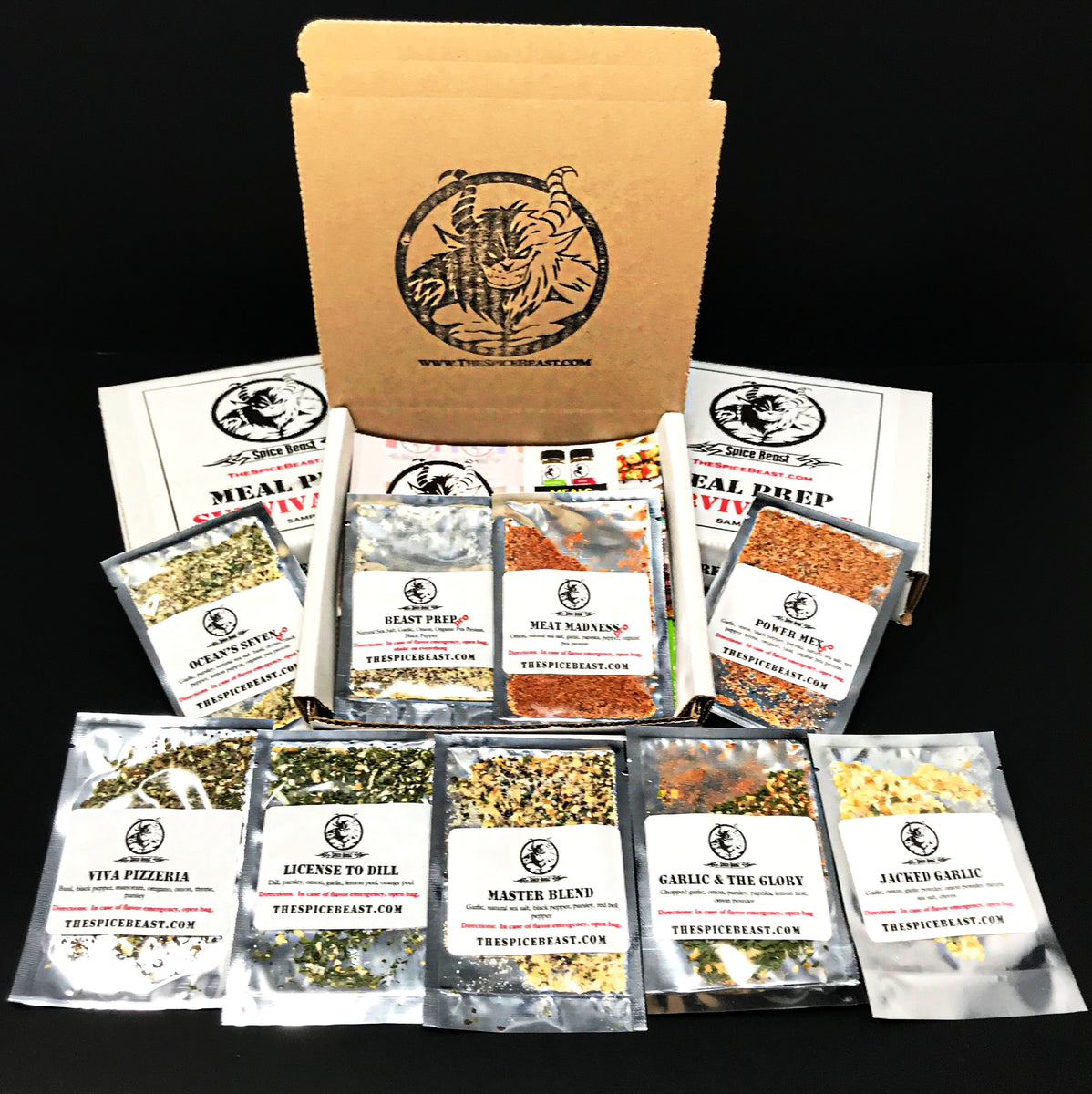 Meal Prep Survival Kit Sample Pack – Spice Beast Inc.